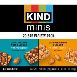 Dark Chocolate Nuts & Sea Salt and Caramel Almond & Sea Salt image