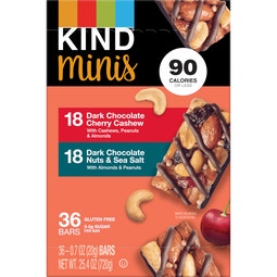 Dark Chocolate Cherry Cashew and Dark Chocolate Nuts & Sea Salt Variety Pack image