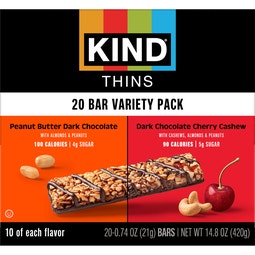 Peanut Butter Dark Chocolate and Dark Chocolate Cherry Cashew image