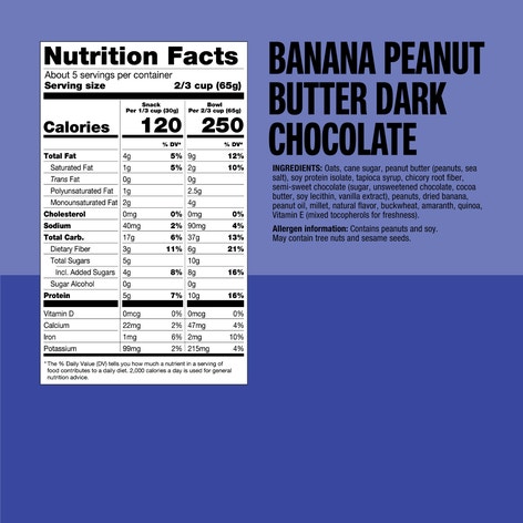 Banana Peanut Butter with Dark Chocolate Chunks
