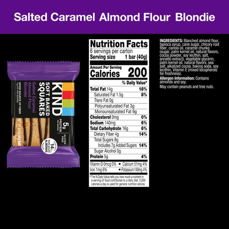 Salted Caramel Almond Flour Blondie