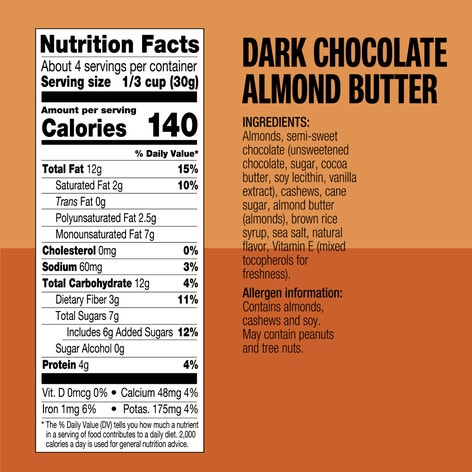 Dark Chocolate Almond Butter