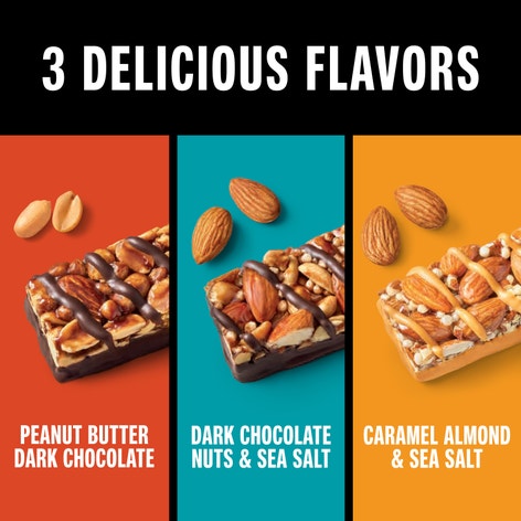 Dark Chocolate Nuts & Sea Salt, Peanut Butter Dark Chocolate, Caramel Almond Sea Salt Variety Pack