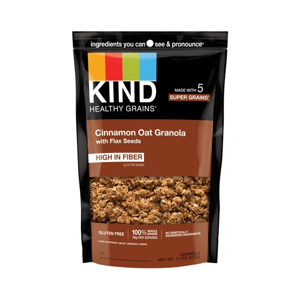 Cinnamon Oat Granola with Flax Seeds