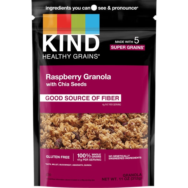 Raspberry Granola with Chia Seeds