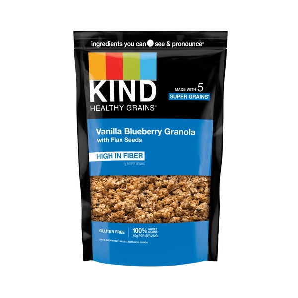 Vanilla Blueberry Granola with Flax Seeds