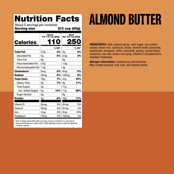 Almond Butter Granola Clusters