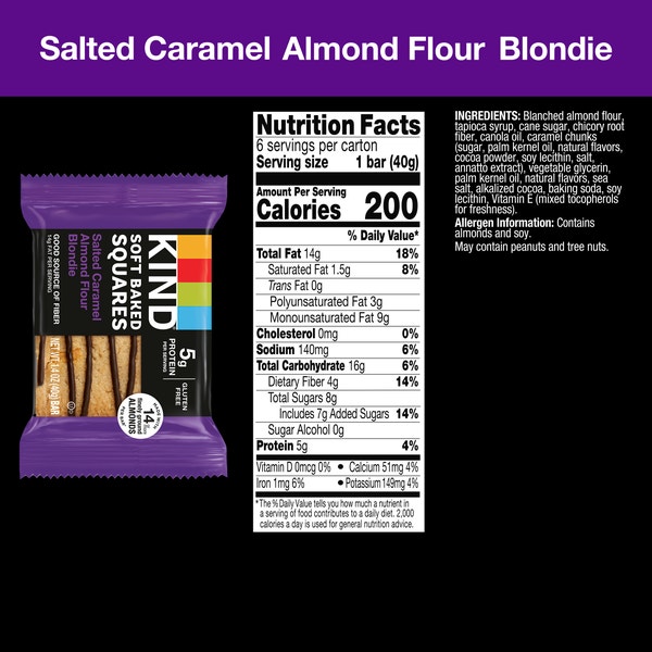 Salted Caramel Almond Flour Blondie