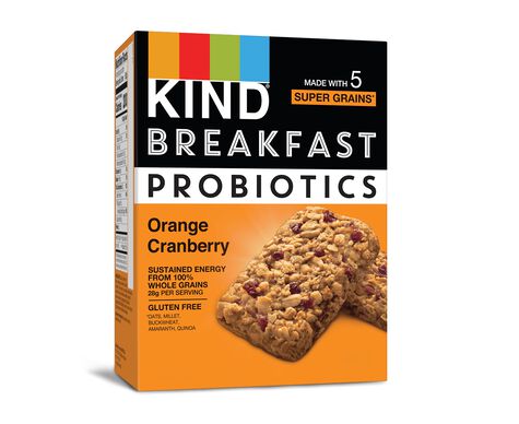 Orange Cranberry Probiotic Breakfast Bars