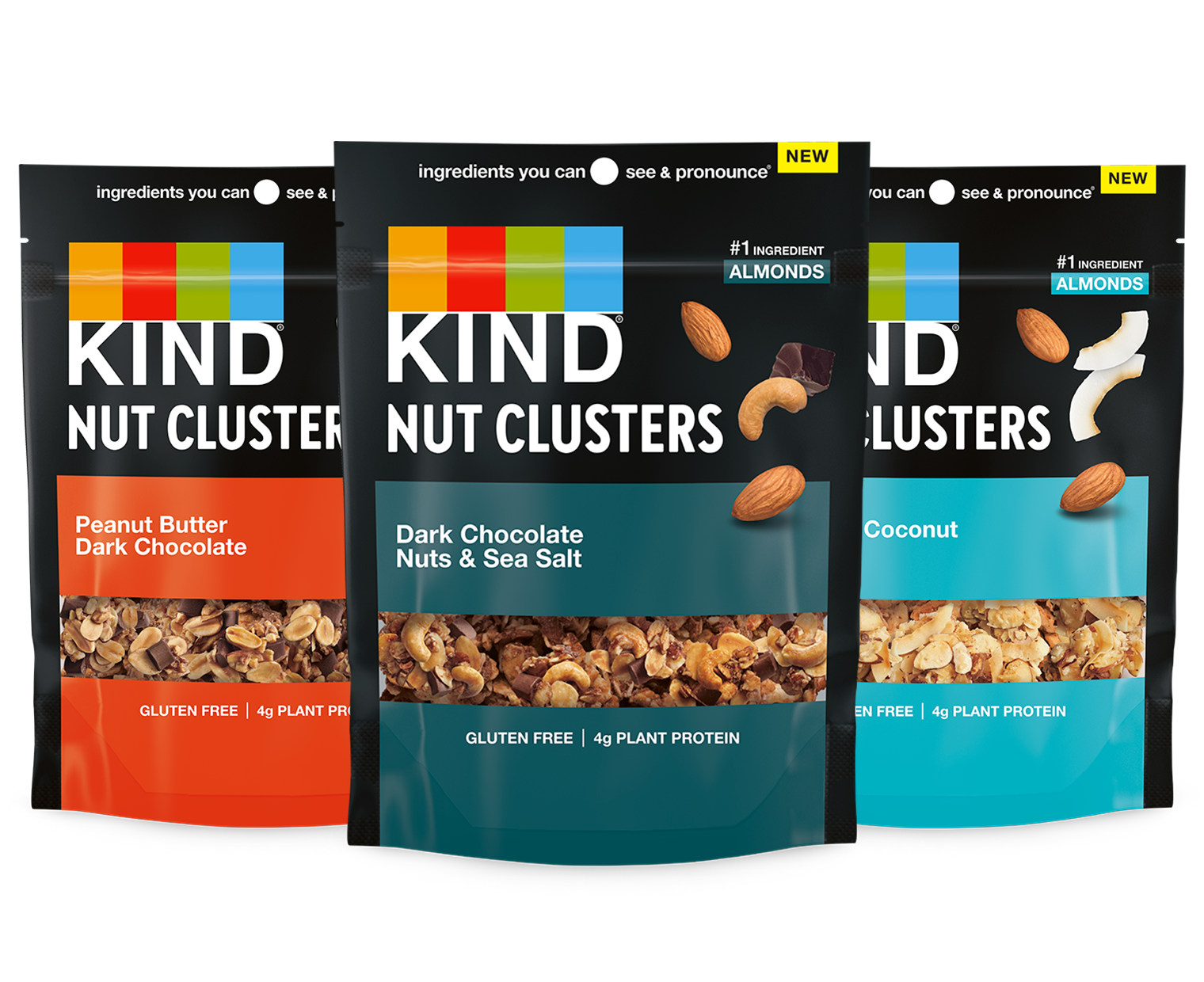 KIND Nut Clusters Variety Pack bags