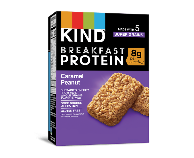 Caramel Peanut Protein Breakfast Bars
